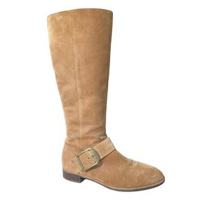 Via Spiga Shoes Via Spiga Idola Riding Boots Cashew Tan Womens